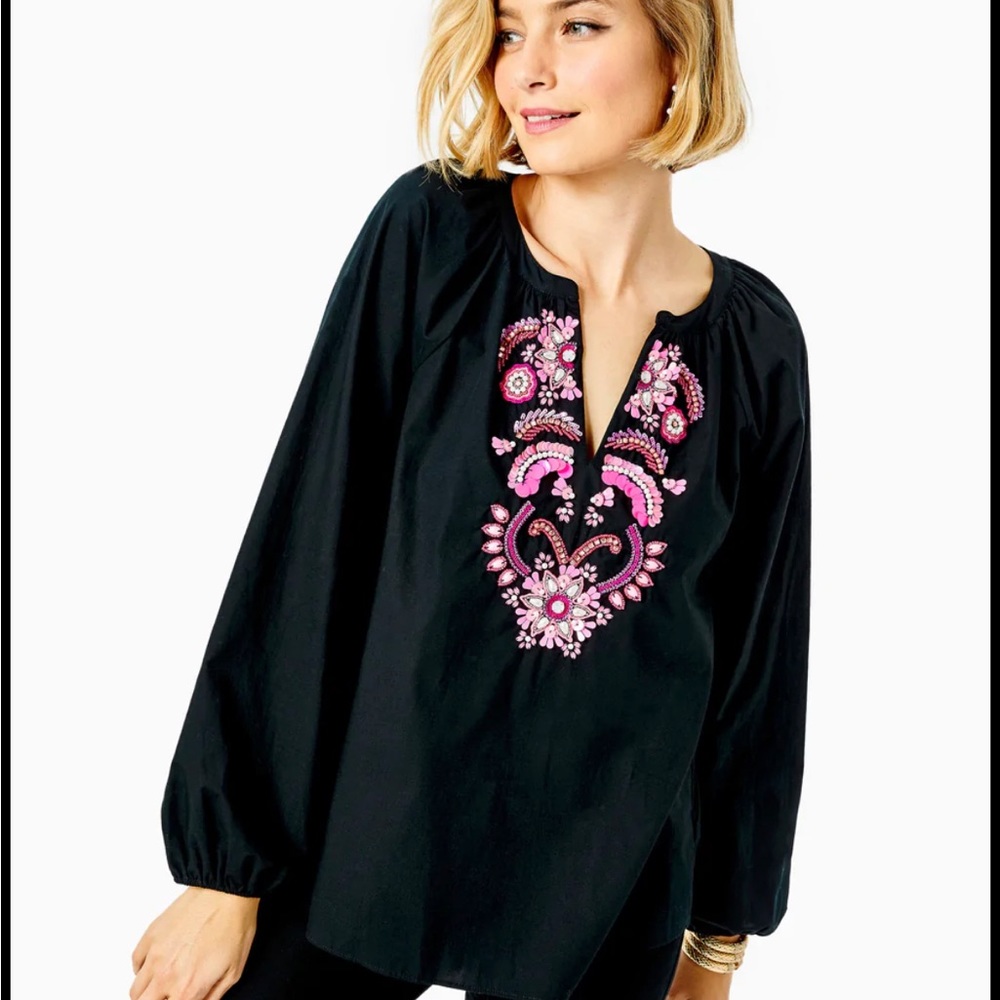 Lilly Pulitzer Embellished Cotton Tunic